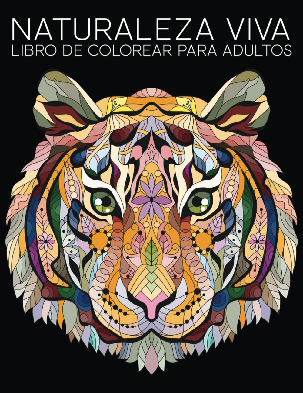 Portada de Libro Mandalas Para Colorear Animales Antiestres Relajación
