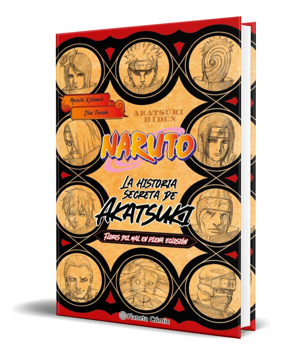 Portada de Libro Naruto Akatsuki [ Masashi Kishimoto ] Original