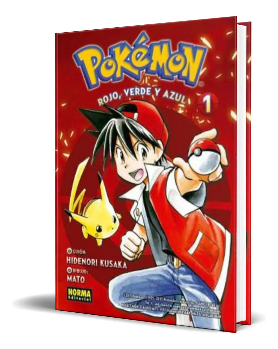 Portada de Libro Pokemon Vol.1 [ Rojo, Verde Y Azul ] Original