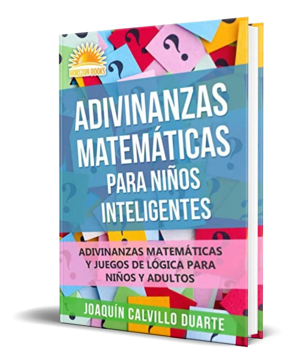 Portada de Libro Adivinanzas Matemáticas Para Niños Inteligentes