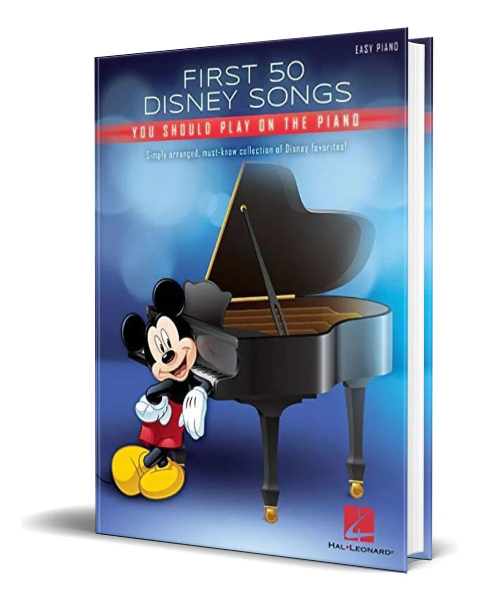 Portada de Libro First 50 Disney Songs [ Hal Leonard Corp ] Original