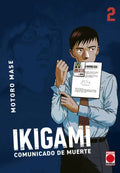 Portada de Ikigami Comunicado De Muerte 02: Comunicado De Muerte, De Motoro Mase., Vol. 2. Editorial Panini Comics, Tapa Bla…