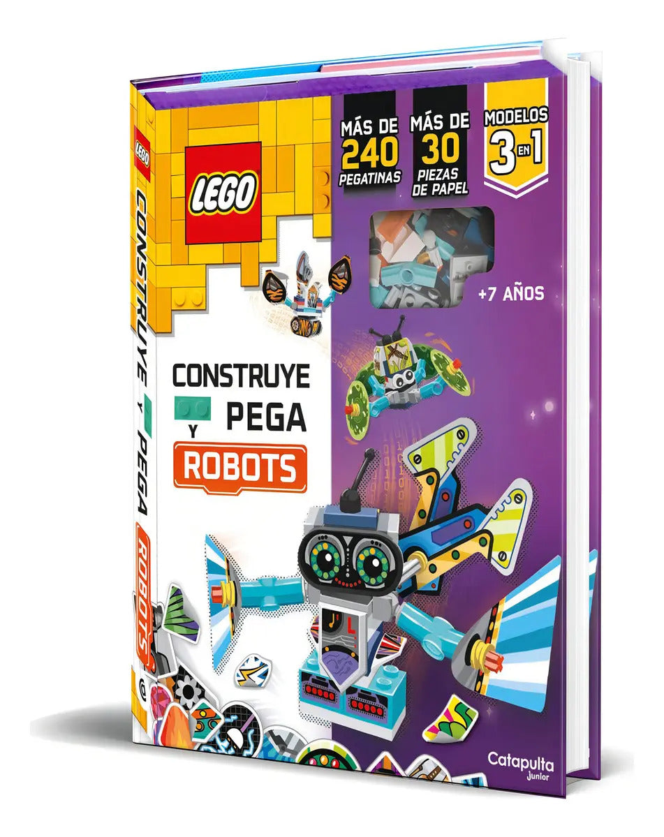 Portada de Libro Lego [ Construye Y Pega Robots ] Original, De Ameet Studio. Editorial Catapulta Editores, Tapa Dura En Espa…