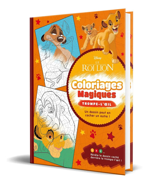 Portada de Colorea Y Descubre El Misterio Para Niños [ El Rey León ]