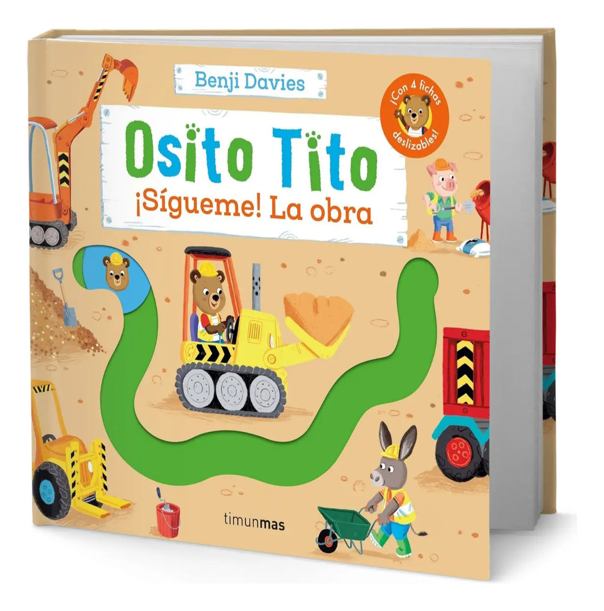 Portada de Libro Osito Tito. ¡sígueme! La Obra [ Benji Davies] Original