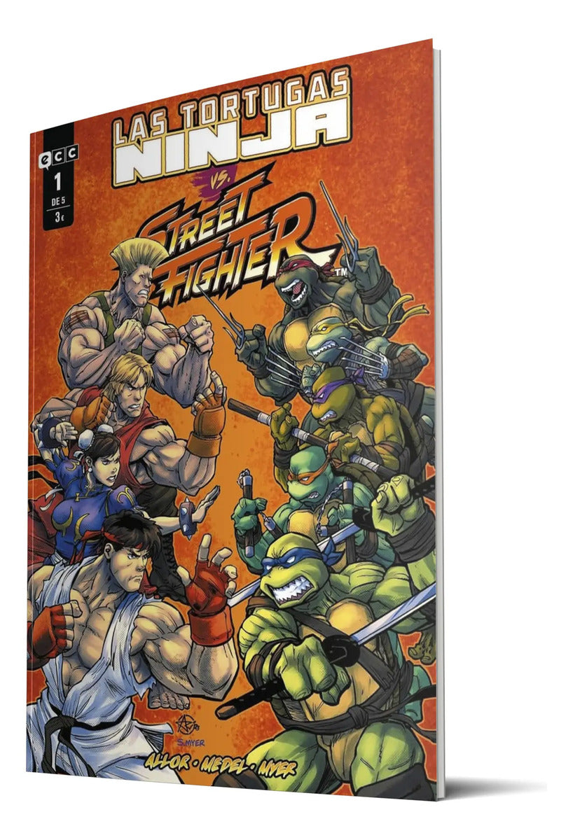 Portada de Cómic Las Tortugas Ninja Vs. Street Fighter Vol.1 Original