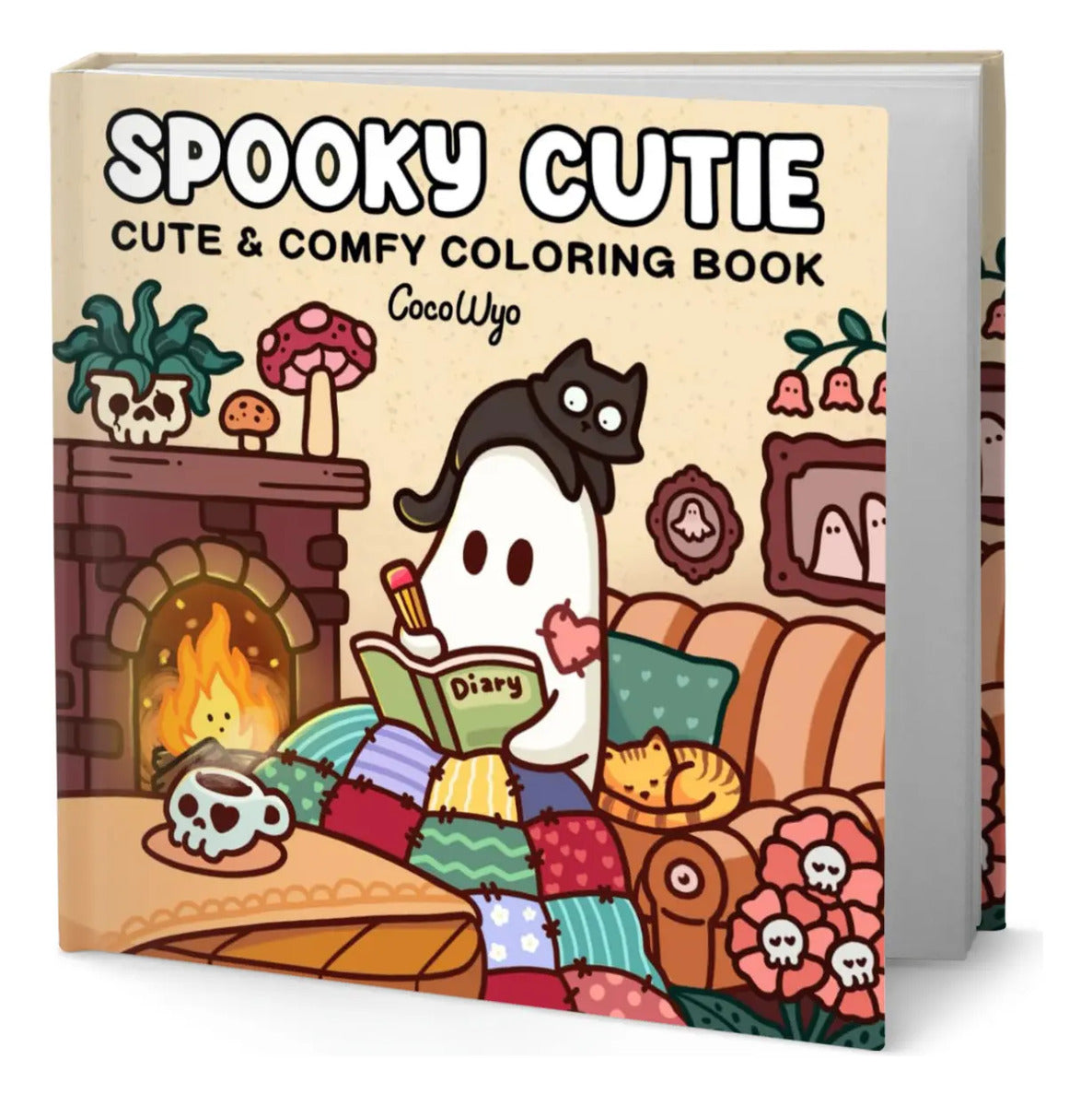 Portada de Spooky Cutie - Libro Para Colorear Adultos Original