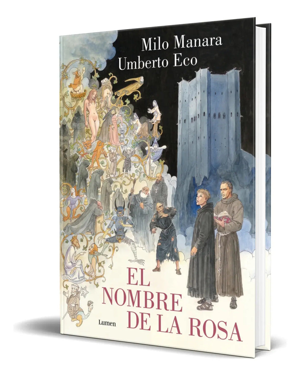 Portada de Libro El Nombre De La Rosa [ Umberto Eco ] Original