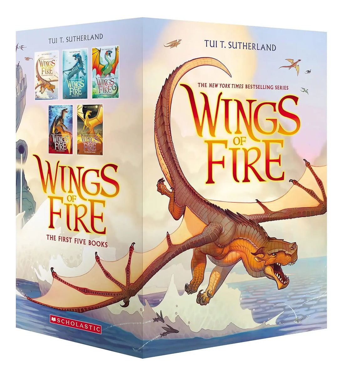 Portada de Boxset Wings Of Fire [ Vol. 1 - 5 ] Originales