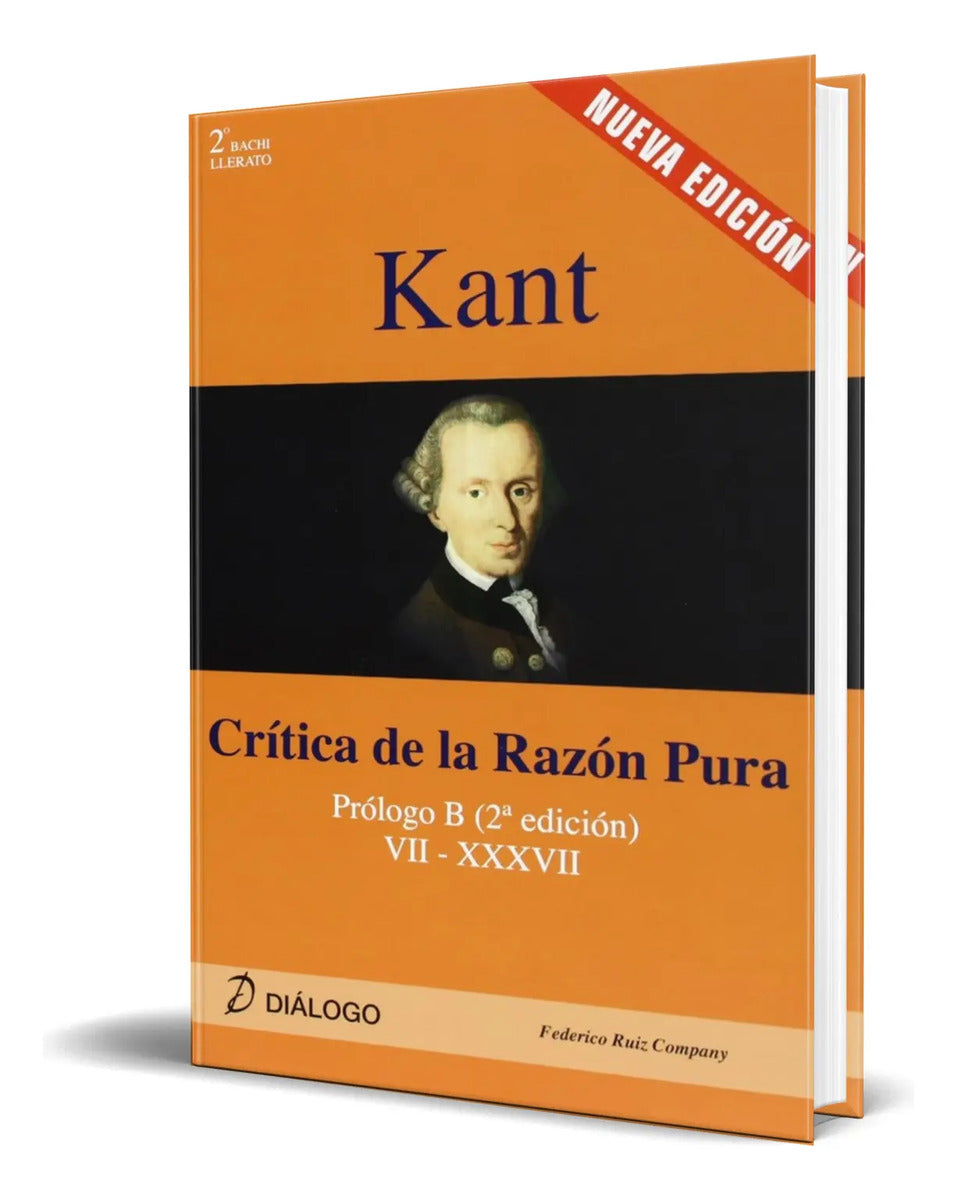 Portada de Libro Critica De La Razon Pura [ Immanuel Kant ] Original