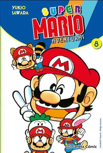 Portada de Super Mario Nº 08, De Sawada, Yukio. Editorial Planeta Cómic, Tapa Blanda En Español