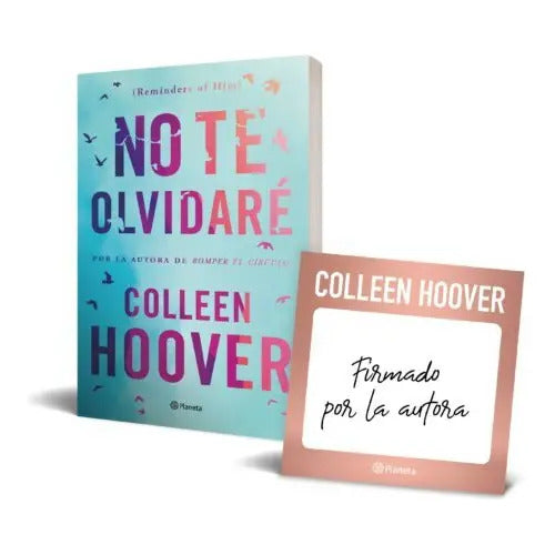 Portada de Libro No Te Olvidare + Tarjeton Firmado [ ] Original