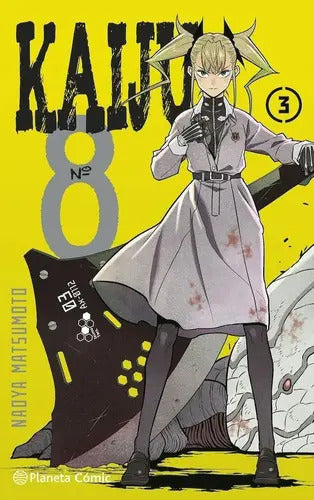Portada de Kaiju 8, De Naoya Matsumoto., Vol. 3. Editorial Planeta Comic, Tapa Blanda En Español, 2022