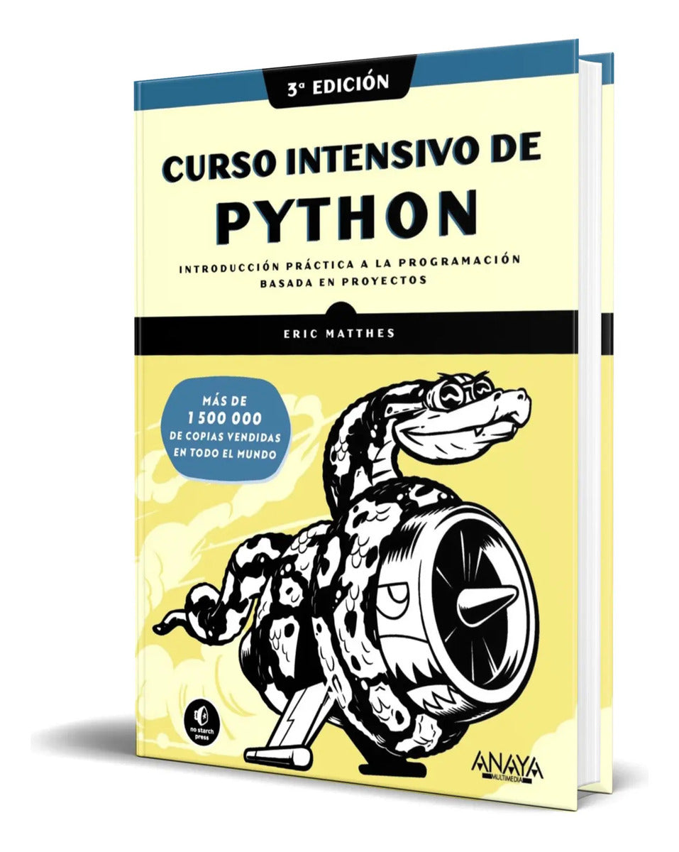 Portada de Libro Curso Intensivo De Python [ 3ra Edición ] Español