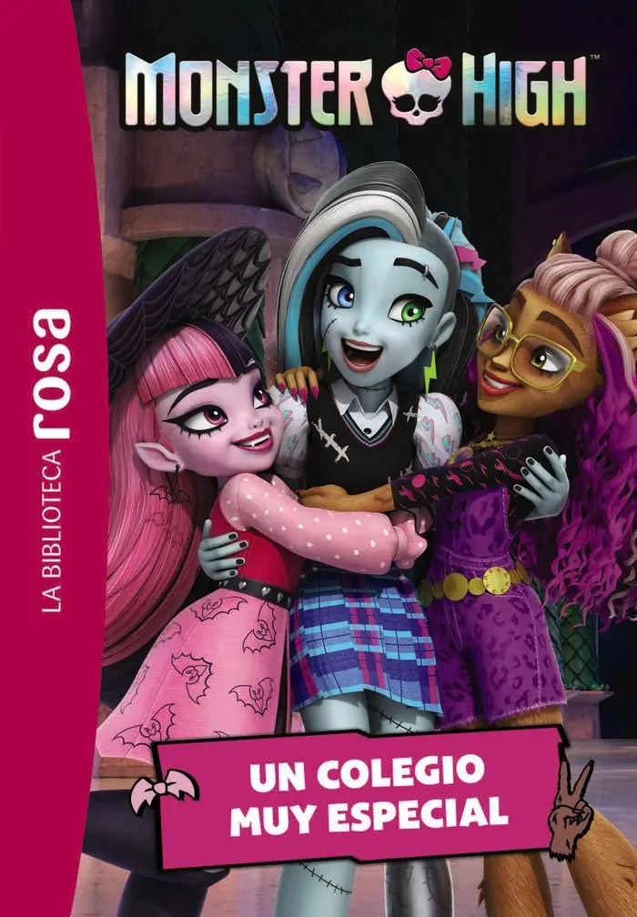 Portada de La Biblioteca Rosa Monster High 1 Un Colegio Muy Especial, De Varios Autores. Monster High, Vol. 1. Editorial Hac…