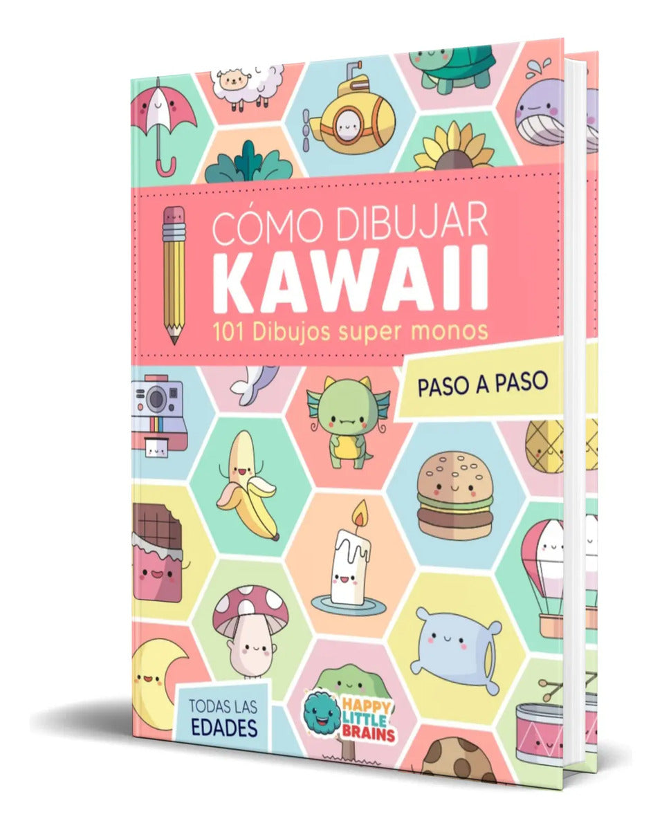 Portada de Libro Cómo Dibujar Kawaii 101 Dibujos Súper Monos Original