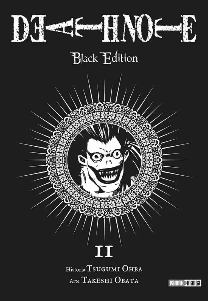 Portada de Death Note: Death Note, De Takeshi Obata. Serie Death Note, Vol. 2. Editorial Panini, Tapa Blanda, Edición Black…