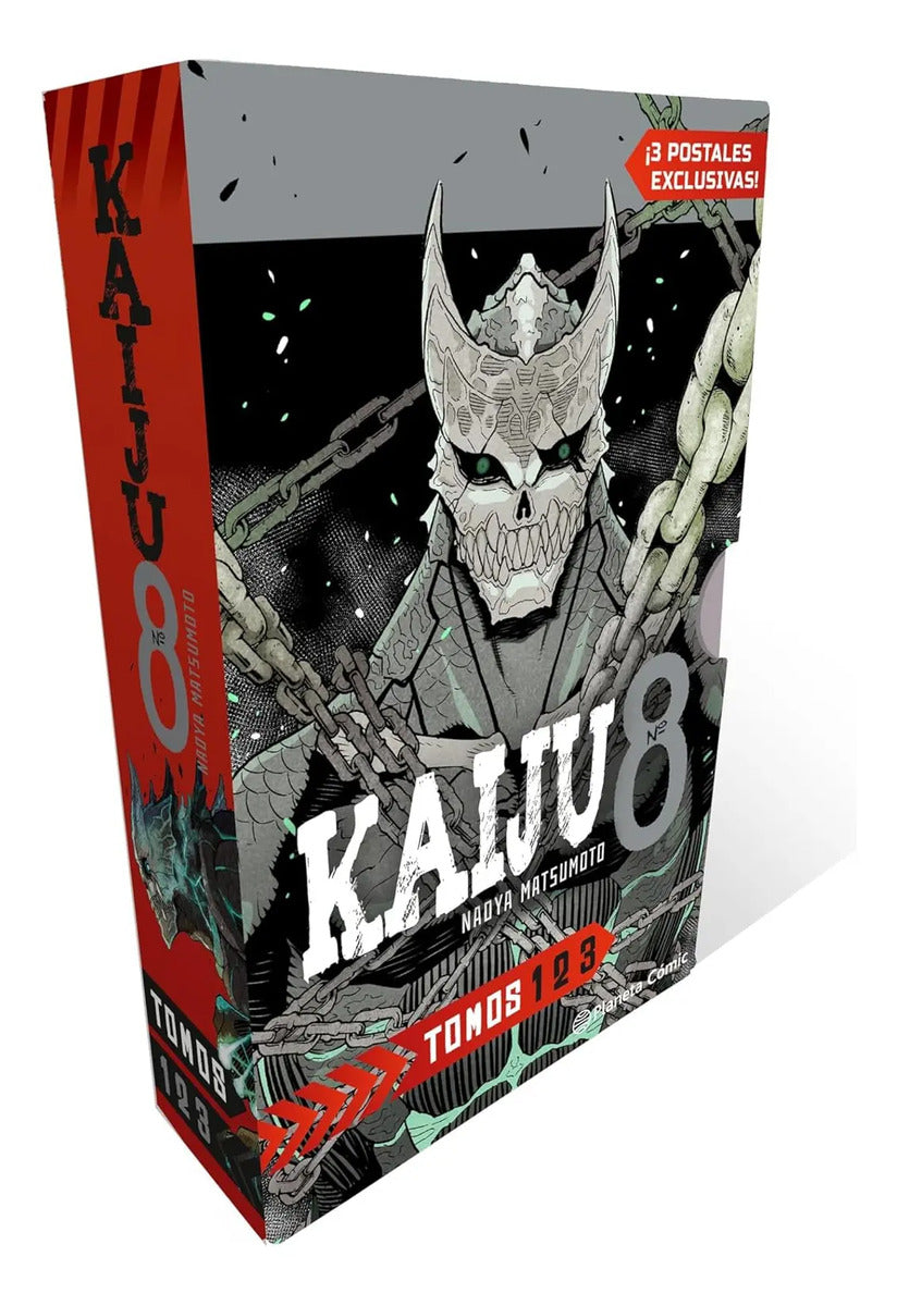 Portada de Manga Kaiju 8 Pack Vol. 1 Al 3 | Planeta Comic