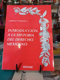 Portada de Introducción A La Historia Del Derecho Mexicano