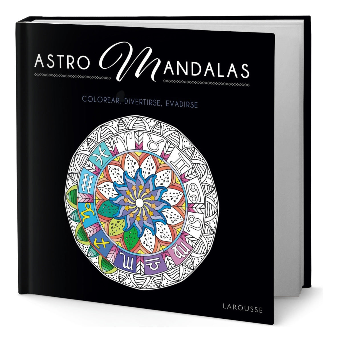 Portada de Libro Astro Mandalas [ Colorear Y Divertirse ] Original