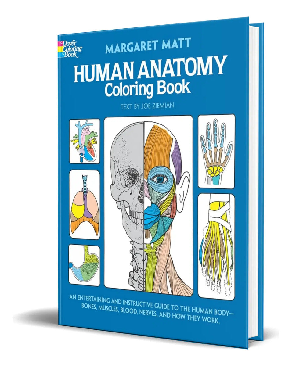 Portada de Libro Human Anatomy Coloring Book [ Margaret Matt ] Original