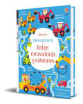 Portada de Libro Entre Excavadoras Y Camiones Libro Pizarra Original