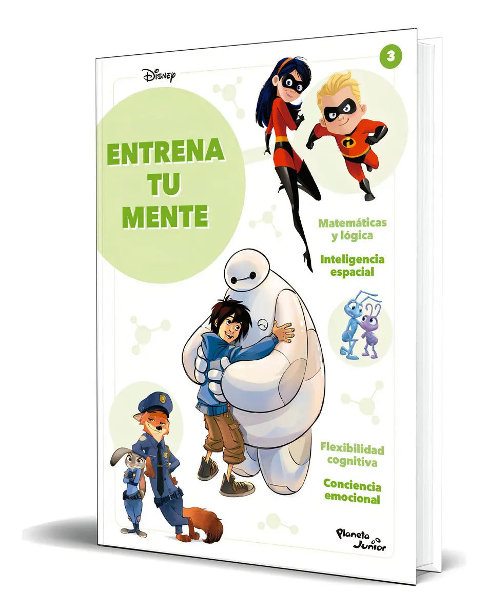 Portada de Libro Entrena Tu Mente Vol.3 [ Disney ] Original, De Disney. Editorial Grupo Planeta, Tapa Blanda En Español, 2024