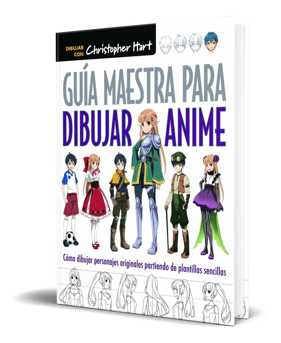 Portada de Libro Guia Maestra Para Dibujar Anime [ Dibujar Personajes ]