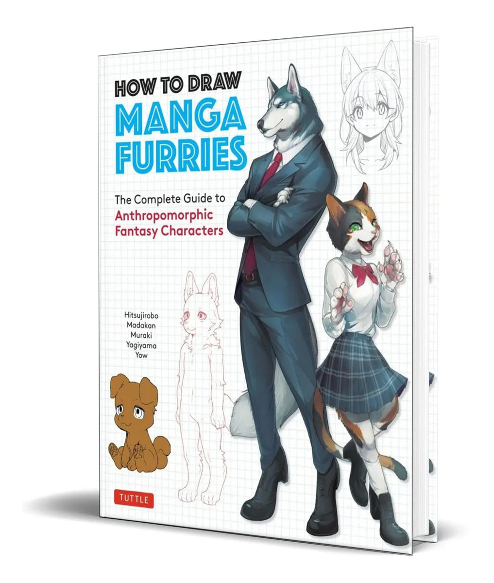 Portada de Libro How To Draw Manga Furries [ The Complete Guide ]