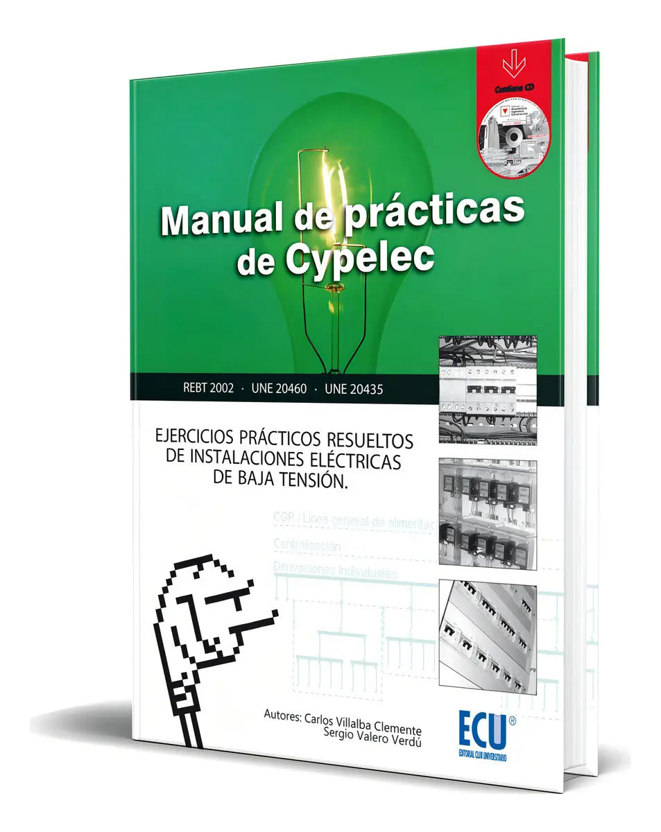 Portada de Libro Manual De Practicas De Cypelec [ Original ], De Sergio Valero Verdu. Editorial Club Universitario, Tapa Bla…