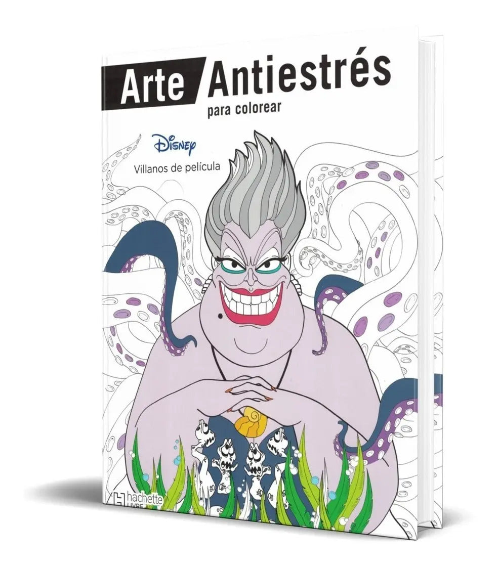 Portada de Libro Mandalas Para Colorear Antiestrés [ Villanos Disney ]