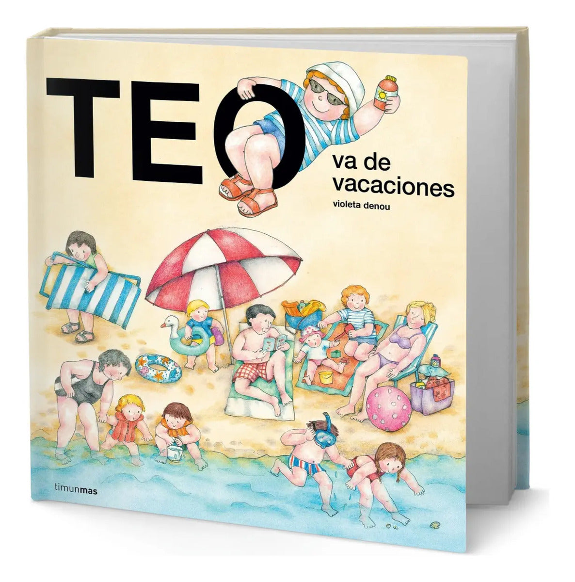 Portada de Libro Teo Va De Vacaciones [ Violeta Denou ] Original