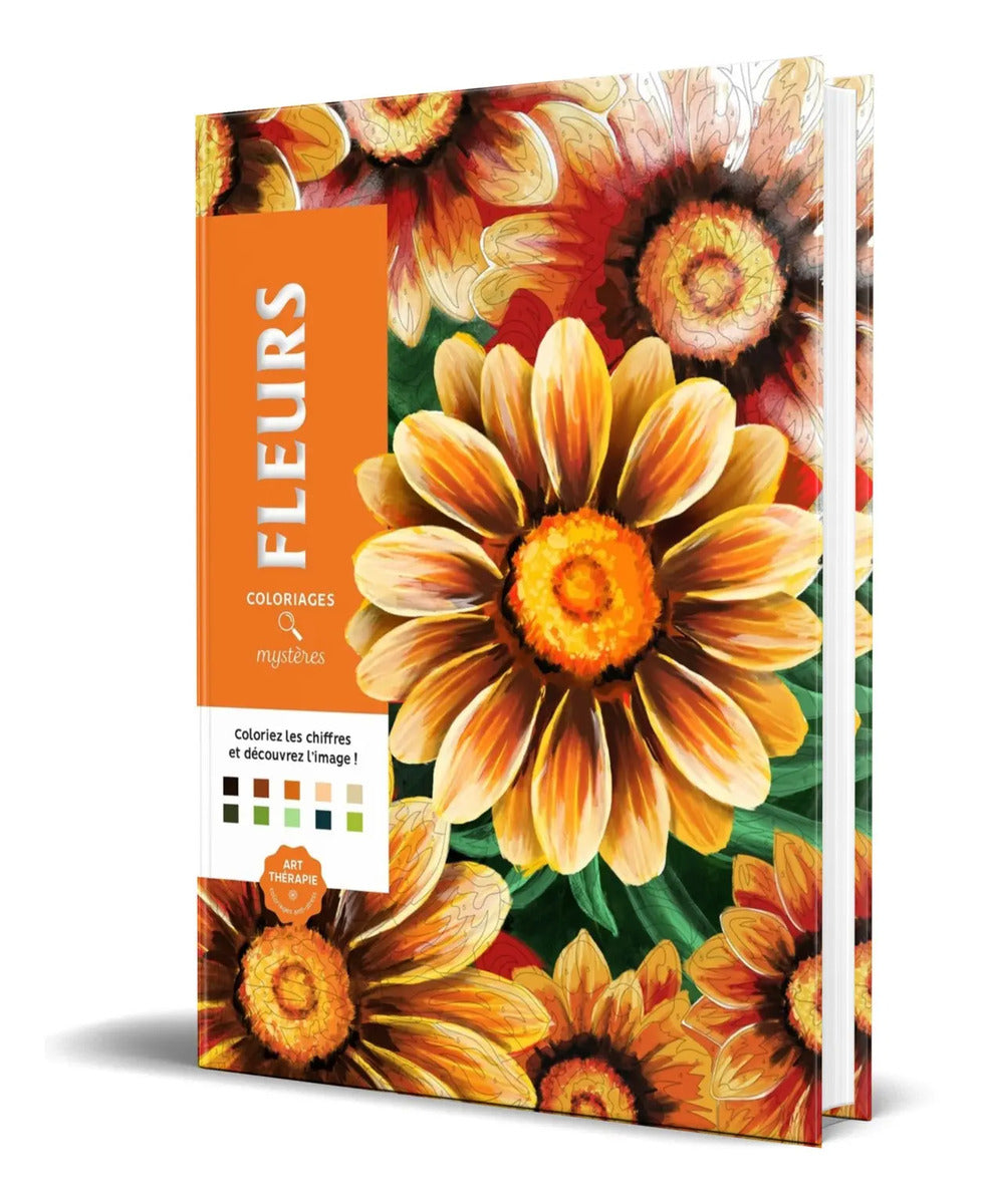 Portada de Libro Colorea Y Descubre El Misterio [ Flores ] Original