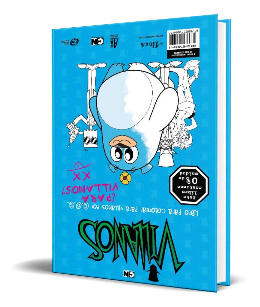Portada de Libro De Actividades Y Colorear Para Villanos Por 505