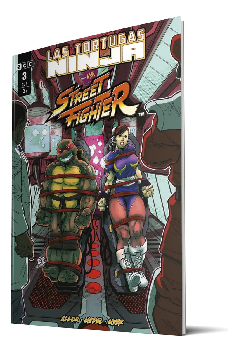 Portada de Cómic Las Tortugas Ninja Vs. Street Fighter Vol.3 Español