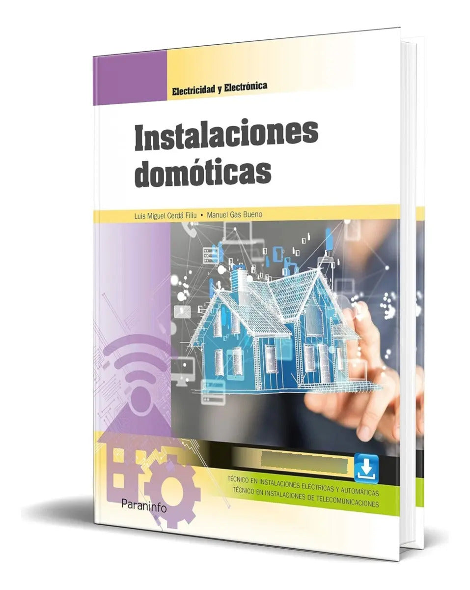 Portada de Libro Instalaciones Domóticas [ Manuel Gas Bueno ] Original