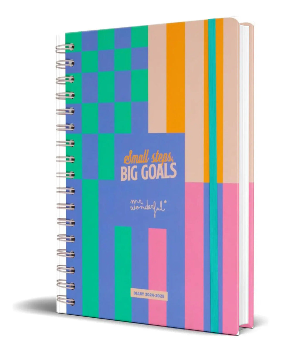Portada de Agenda Small Steps, Big Goals [ Mr. Wonderful ] Original