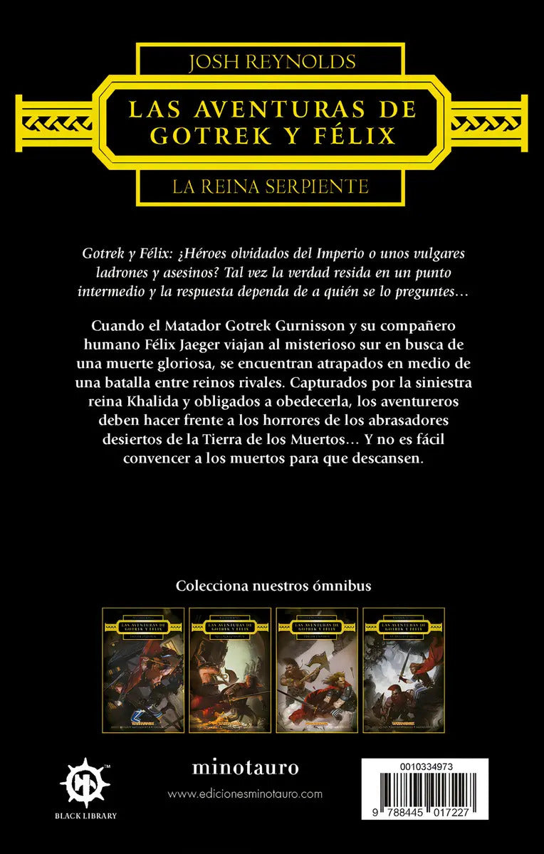 Portada de Las Aventuras De Gotrek Y Félix: La Reina Serpiente