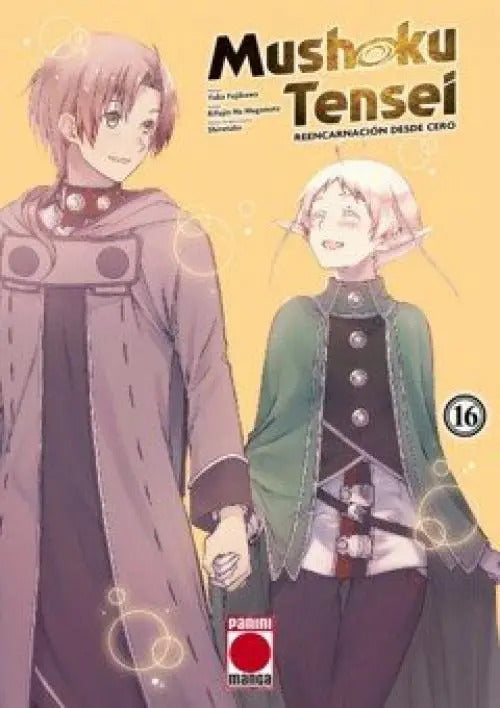 Portada de Mushoku Tensei 16: Reencarnación Desde Cero, De Yuka Fujikawa., Vol. 16. Editorial Panini Comics, Tapa Blanda En…
