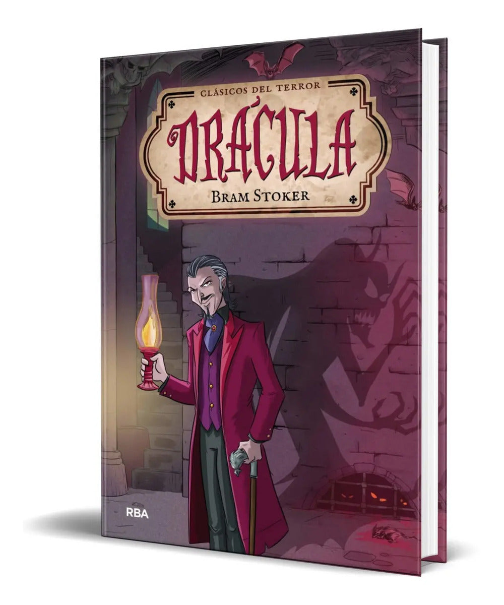 Portada de Libro Drácula [ Pasta Dura ] Ilustrado Clásico De Terror