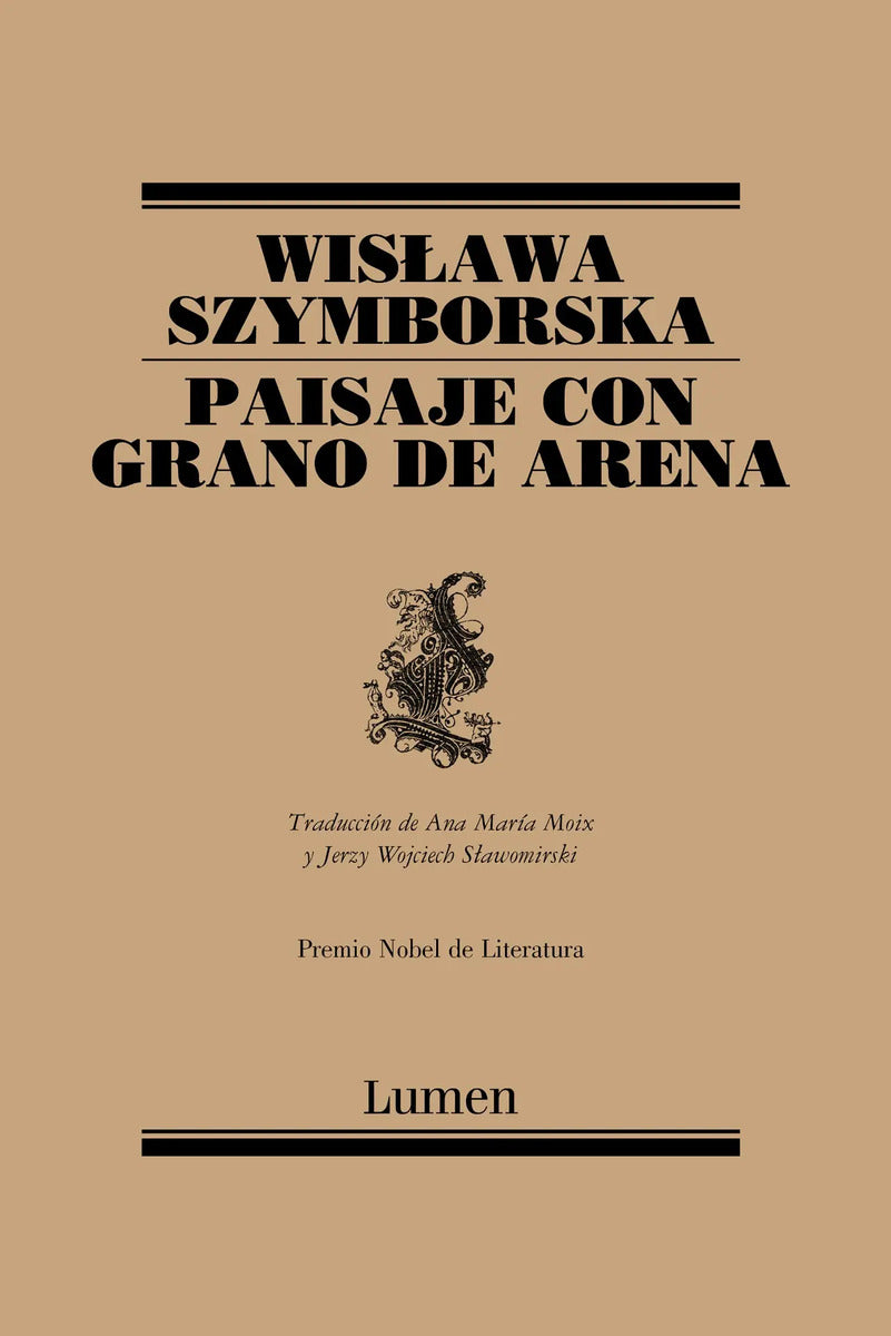 Portada de Paisaje Con Grano De Arena, De Szymborska, Wislawa. Ad Hoc Editorial Lumen, Tapa Blanda En Español, 2019