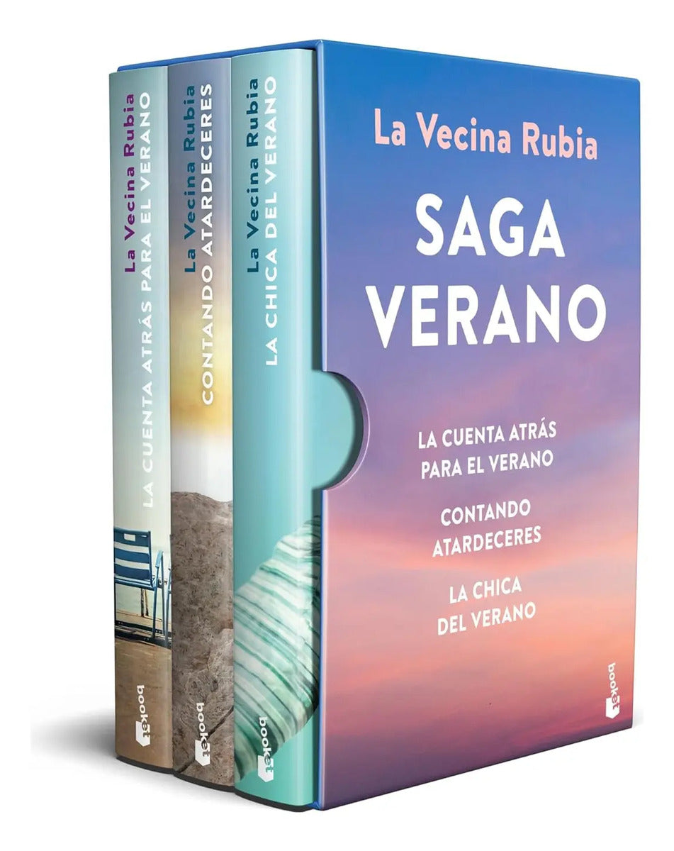 Portada de ESTUCHE LA VECINA RUBIA. SAGA VERANO