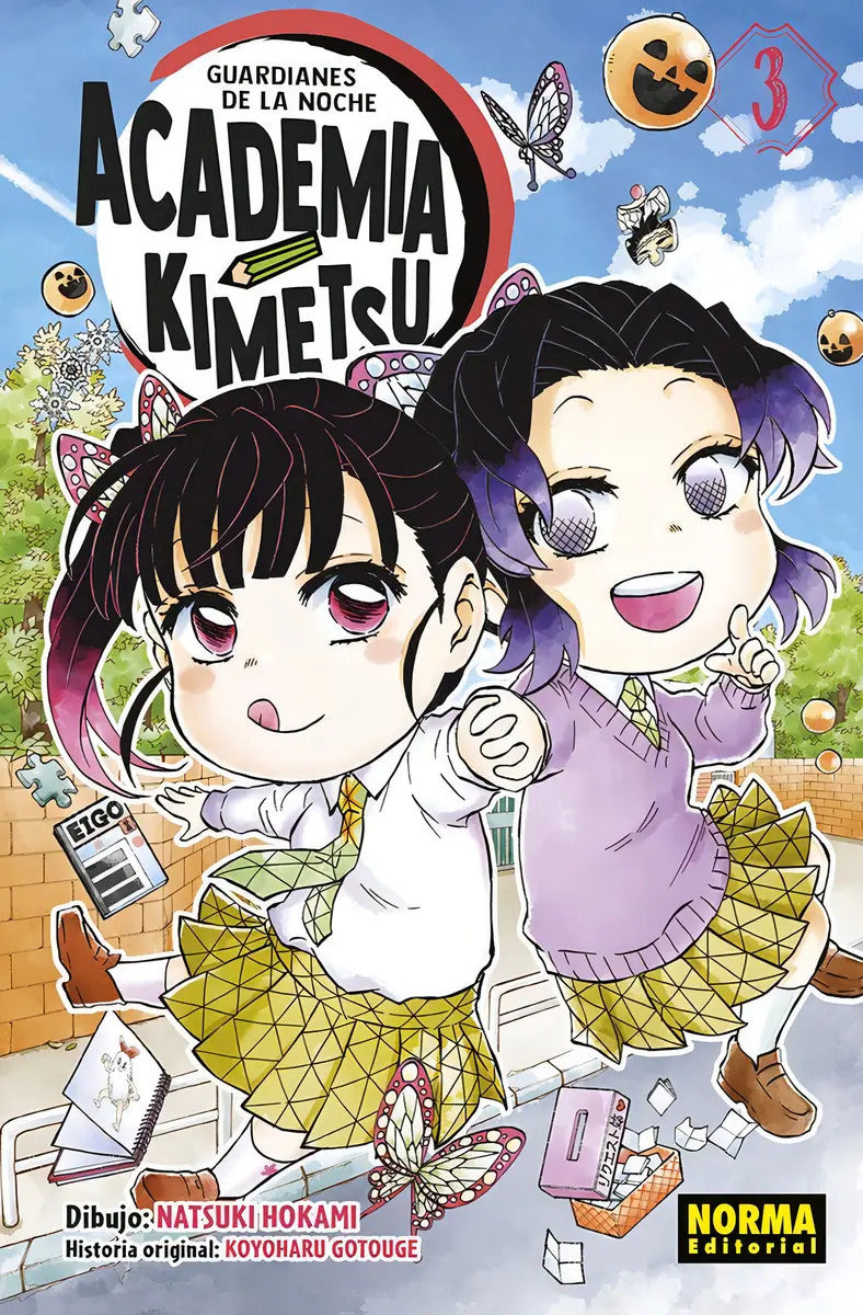 Portada de Academia Kimetsu De Gotouge 03 Editorial Norma Editorial Tapa Blanda En Español 2024