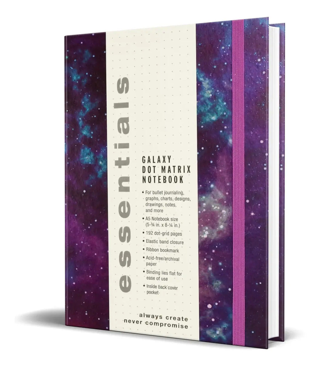Portada de Libreta Bullet Journal Sketchbook Hoja De Puntos [ Galaxia ]