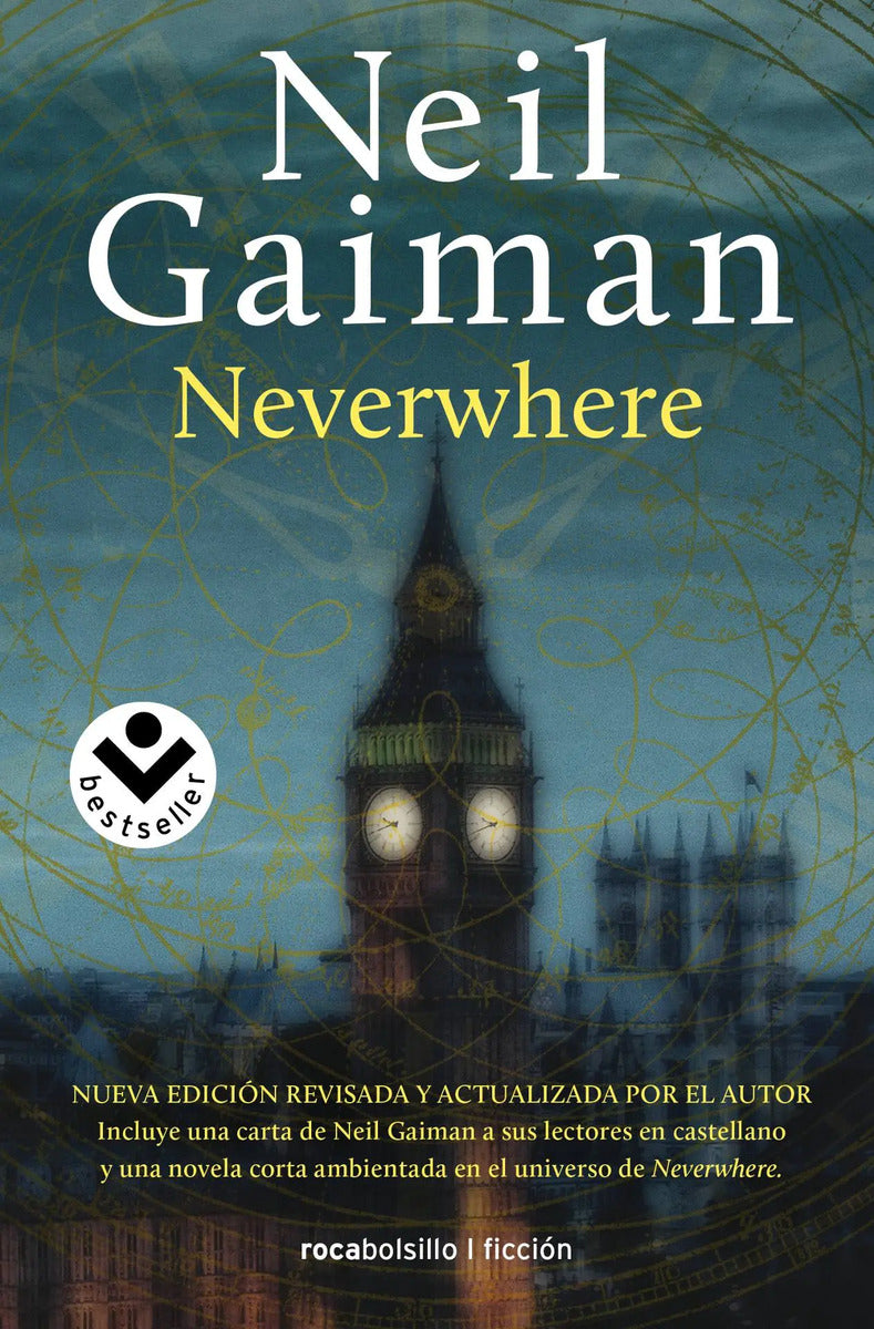 Portada de Neverwhere, De Gaiman, Neil. Ficción Editorial Roca Trade, Tapa Blanda En Español, 2021