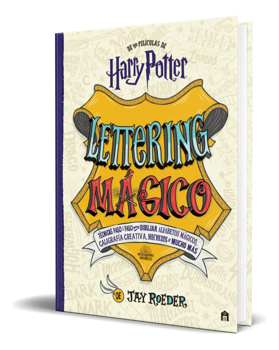 Portada de Libro Harry Potter [ Lettering Mágico ] Original