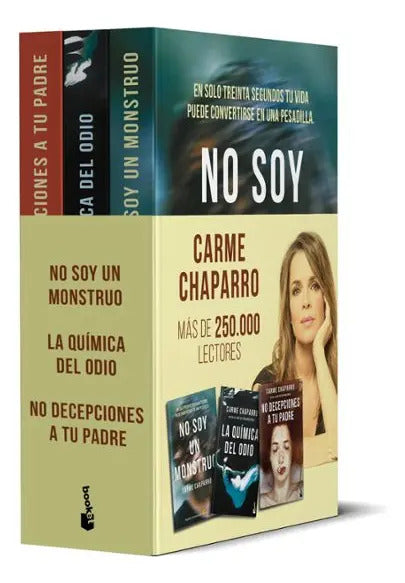 Portada de Pack Carme Chaparro [ Trilogia No Soy Un Monstruo ] Original