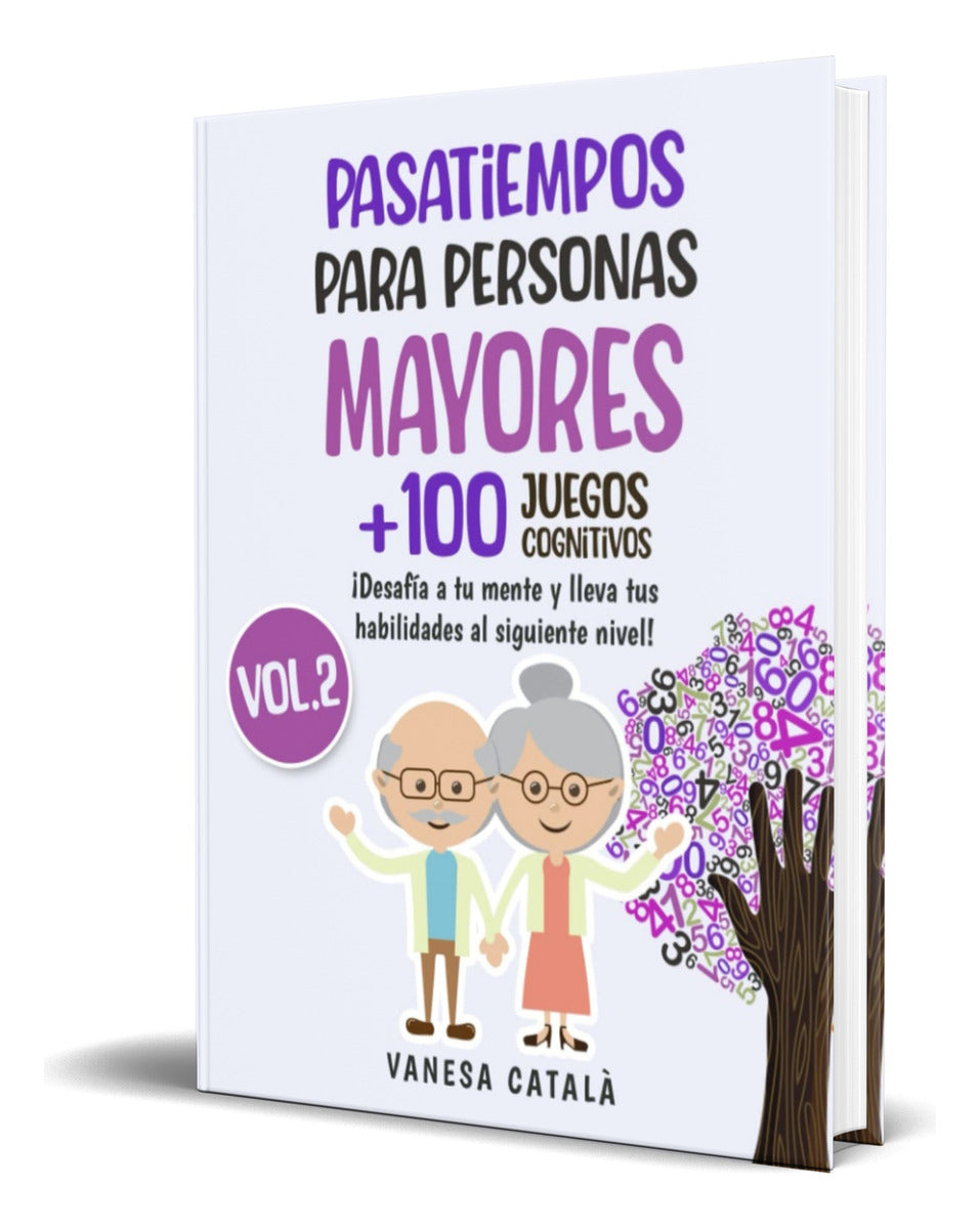 Portada de Libro Pasatiempos Para Personas Mayores [ Original ]