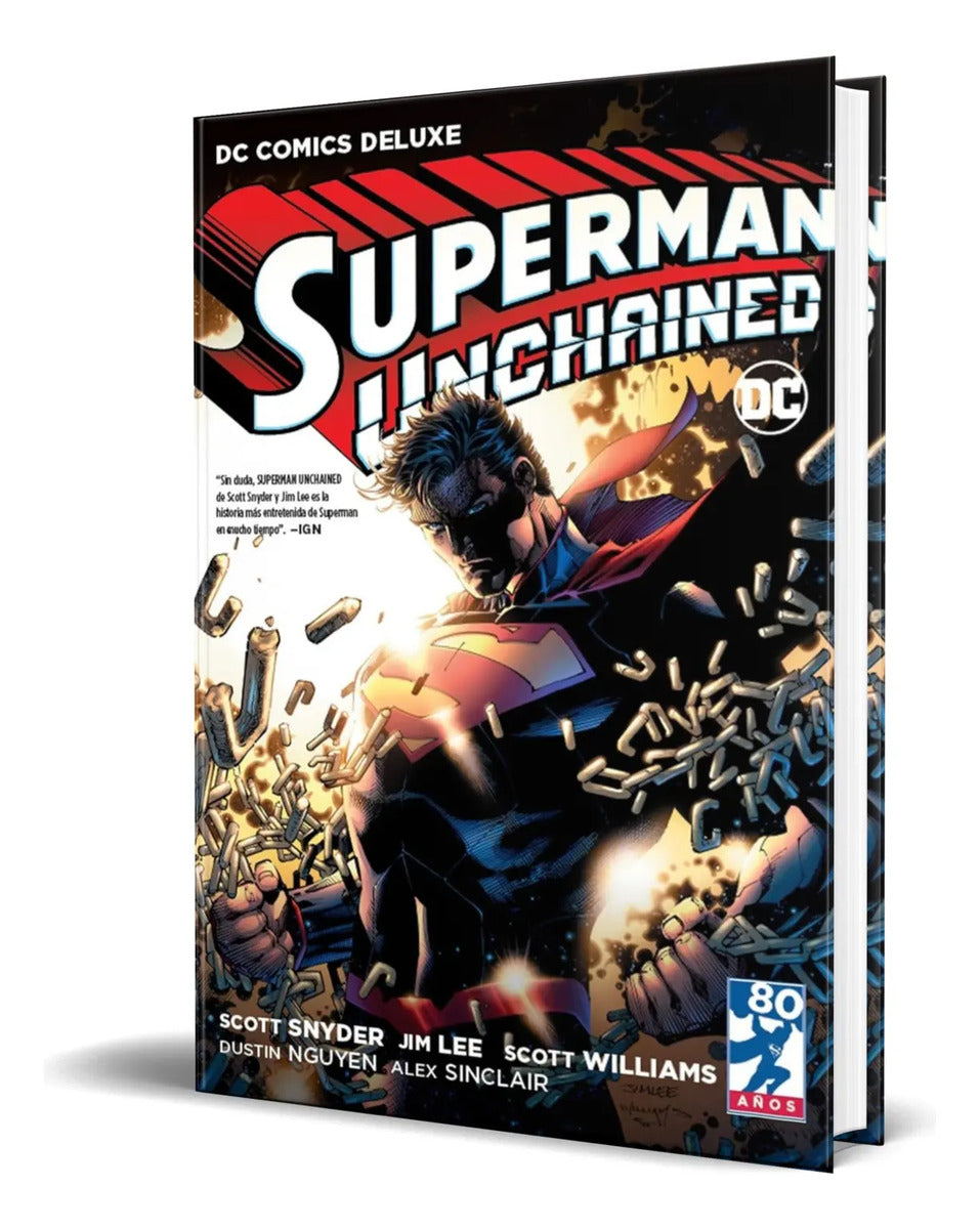 Portada de Libro Superman Unchained [ Pasta Dura ] Español Original