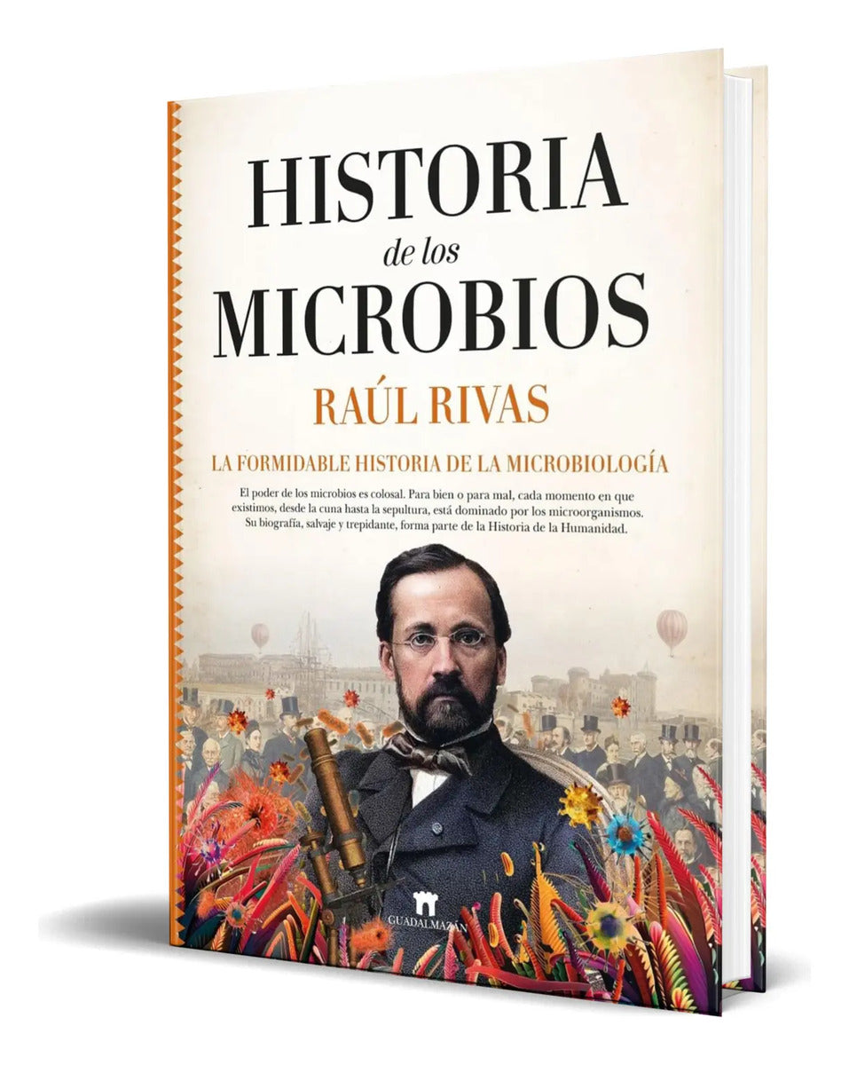 Portada de Libro Historia De Los Microbios [ Raúl Rivas ] Original